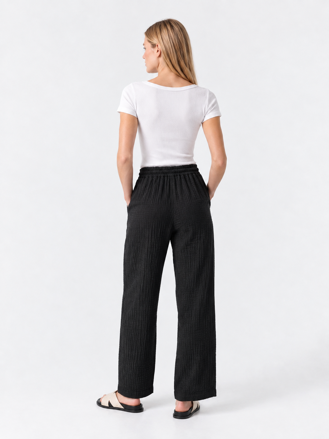 Women's Double Gauze Cotton Lounge Pants