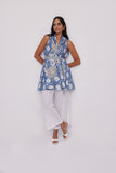 Printed Collar Vest