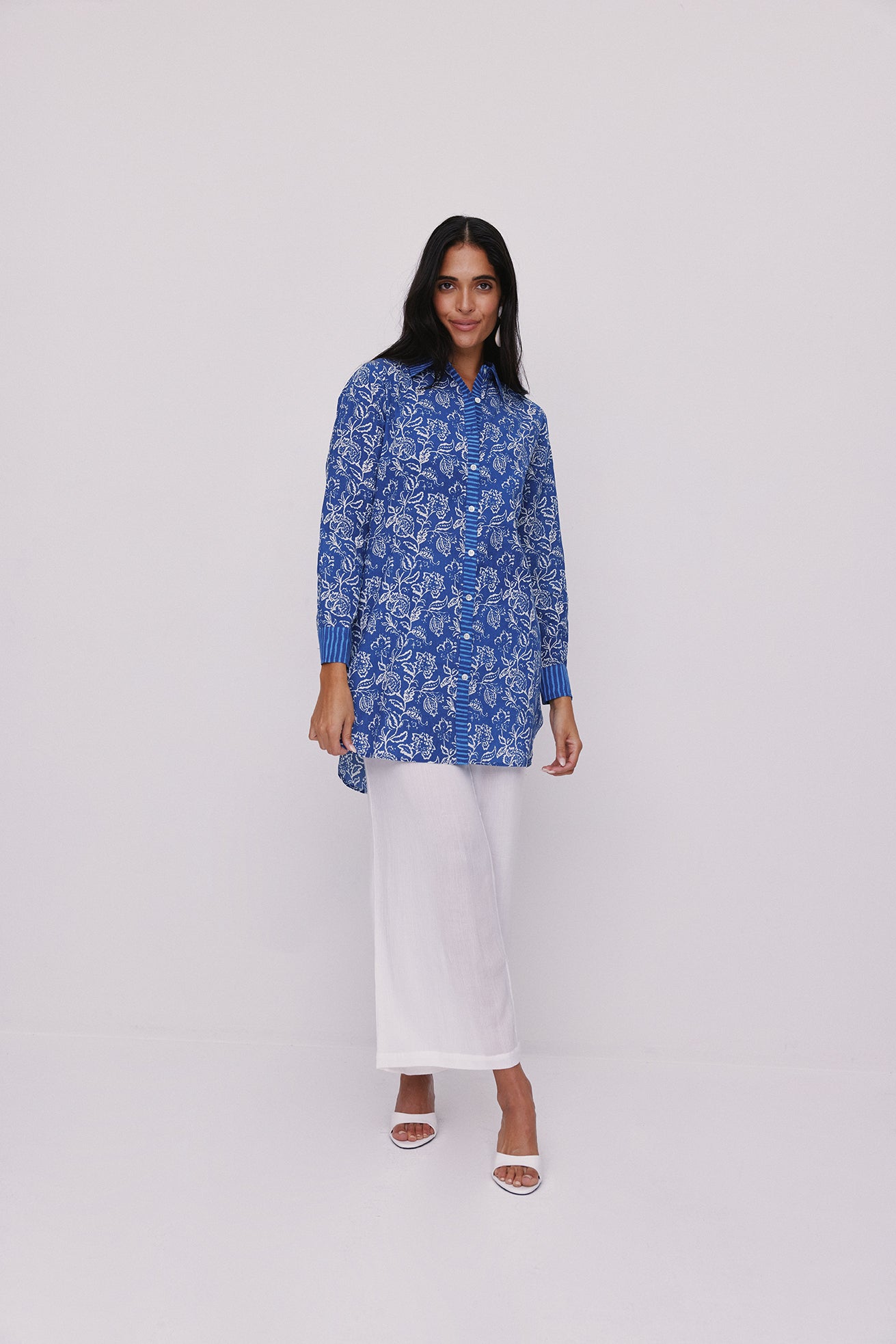 Block Print Leaf Tunic