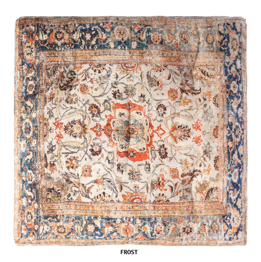 Coussins de méditation de grande taille en tapisserie ancienne