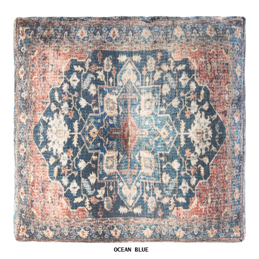 Coussins de méditation en tapisserie antique