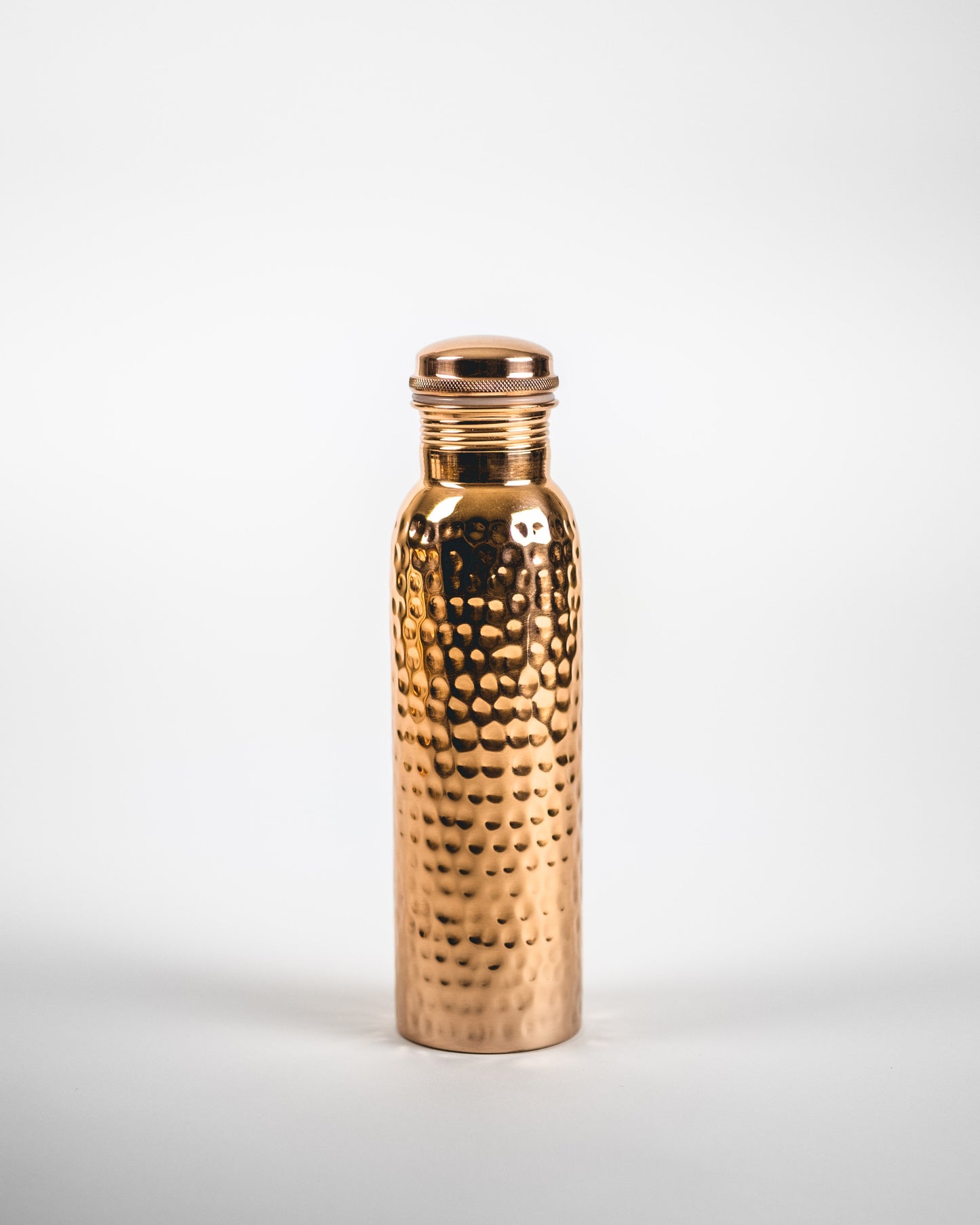 COPPER WATER BOTTLE HAMMERED