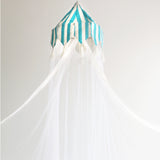 Blue Stripe Mosquito Net